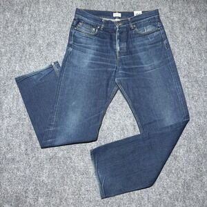 NORSE PROJECTS White Selvedge Denim Jeans Regular Fit Men 32x31 Cotton Blue